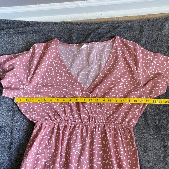 Elegant Pink Floral Mini Dress - Picture 2 of 6